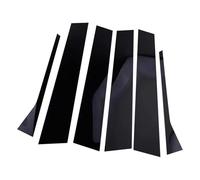 Pour VW Pour Jetta Mk5 Berline 2006 2007 2008 2009 2010 Garniture De Montant De Porte Et De Vitre Autocollant Noir Brillant HRQCTIM(Black)