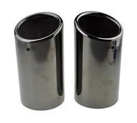 Pour VW Pour Jetta MK6 Pour Golf Pour Variant Pour Golf 7 1.4T 2 Pièces Embouts De Silencieux D'échappement En Acier Inoxydable Tuyau D'échappement(Black)