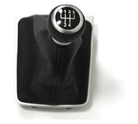 Pour VW Pour Passat B6 B7 2011-2014 Pommeau Levier Vitesse Voiture 5 6 Vitesses Avec Capuchon Levier Vitesse En Cuir Couvercle Pommeau Levier Vitesse(5 Speed)