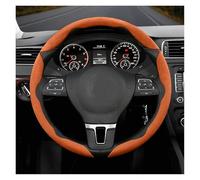 pour VW pour Passat B6 B8 pour Jetta pour Scirocco T4 Boucle Antidérapante Housse Volant en Daim Adapté(Rond Orange 3 pièces)