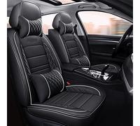 pour VW pour Passat Housse De Siège Voiture pour Alltrack pour CC pour Cpolo pour Scirocco pour Caddy pour Jetta pour Coccinelle pour Touareg Ensembles Housses Siège Voiture(Black White,Luxury)