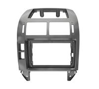 pour VW pour Polo 2004 2005 2006 2007 2008 2009 2010 Façade De Navigation avec Écran 9" Et Lecteur Multimédia Android QAQMHVCVB(Frame-Silver)