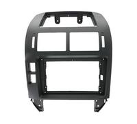 pour VW pour Polo 2004 2005 2006 2007 2008 2009 2010 Façade De Navigation avec Écran 9" Et Lecteur Multimédia Android QAQMHVCVB(Frame-Black)