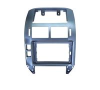 pour VW pour Polo 2004-2011 Façade D'autoradio avec Système De Navigation Et Lecteur Multimédia Android 9 Pouces OOPUHKSY(Silver-Frame)