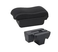 Pour VW Pour Polo 2019-2023 Accoudoir Boîte Voiture Accoudoir Boîte Dédiée Rénovation Boîte De Rangement USB Charge Voiture Accessoires Voiture Accoudoir Boîte(B1 3 USB)