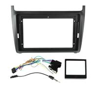 pour VW pour Polo 5 pour Golf pour Passat Cadre D'autoradio 9 Pouces Fixation sur Tableau De Bord Adaptateur Façade Câble CANbus POMPOMPUR