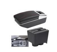 Pour VW Pour Polo 9N 3 Mk4 2002 2003 2004 2005 2006 2007 2008 2009 Boîte D'accoudoir Voiture Boîte Rangement Centrale Boîte D'accoudoir(A red line NO USB)