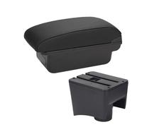 Pour VW Pour Polo Mk5 6R Pour Vento 2012-2018 Accoudoir Boîte De Rangement Pour Pièces Intérieures Accessoires USB Accoudoirs Central Console(C2 Black line NO USB)