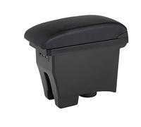 Pour VW Pour POLO Mk5 6R Pour Vento 2012-2018 Boîte D'accoudoir De Voiture Boîte De Rangement Centrale Accessoires De Voiture Rénovation(A2 Black leather)