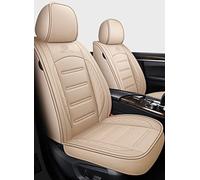 Pour Vw Pour Polo Pour Atlas Pour Jetta Pu Cuir 5 Places Housse Siège Voiture Pour Bora Pour Eos Pour Sharan Pour Variante Pour Coccinelle Pour Scirocco Voiture Housse Siège(Beige,Standard)
