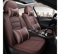 Pour Vw Pour Polo Pour Atlas Pour Jetta Pu Cuir 5 Places Housse Siège Voiture Pour Bora Pour Eos Pour Sharan Pour Variante Pour Coccinelle Pour Scirocco Voiture Housse Siège(Café,Luxury)