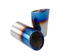 Pour VW Pour Polo Pour Golf 6 Pour Jetta MK6 1.4T Pour Golf 7 MK7 Pour Bora Cache De Tuyaux D’échappement Queue tuyau d'échappement voiture(BLEU)