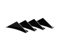 pour VW pour pour MK5 pour MK6 pour MK7 pour MK7.5 pour MK8 Aileron Universel Lèvre Pare Chocs Arrière Voiture Triangle Aileron Requin Aileron(Glossy Black)