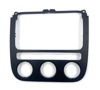 pour VW pour Rabbit 2006-2009 Panneau Commande Central Voiture | Cadre D'Autoradio Panneau De Réglage De Sortie De Climatiseur, Panneau De Commande Audio, Panneau DV