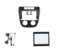 pour VW pour SpaceFox 2003-2009 Cadre D'autoradio 9 Pouces avec Panneau De Montage Câble Canbus Et Enjoliveur POMPOMPUR(Frame Set)