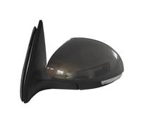 Pour VW Pour Tiguan 2009-2016 Ensemble Rétroviseur Latéral Porte D'aile Voiture Cadre Couverture Rétroviseur, Lentille En Verre Clignotant Lampe IENQBVL(6pins left brown)