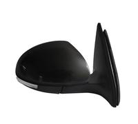 Pour VW Pour Tiguan 2009-2016 Ensemble Rétroviseur Latéral Porte D'aile Voiture Cadre Couverture Rétroviseur, Lentille En Verre Clignotant Lampe IENQBVL(13pins Right black)