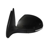 Pour VW Pour Tiguan 2009-2016 Ensemble Rétroviseur Latéral Porte D'aile Voiture Cadre Couverture Rétroviseur, Lentille En Verre Clignotant Lampe IENQBVL(9pins left black)