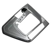 pour VW pour Tiguan L 2017-2022 Décoration Intérieure Autocollant Protection pour Panneau Comman en Fibre Carbone Garniture Panneau Voiture(Carbon Fiber,No Hole)