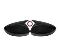 Pour VW Pour Tiguan MK2 2017 2018 2019 2020 2021 2022 Coque De Protection Pour Rétroviseur De Voiture Accessoires FIXCOR(Gloss Black)