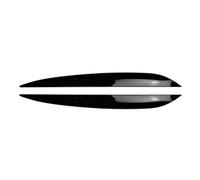 Pour VW Pour Touareg 2010 2011 2012 2013-2018 Voiture Paupière Avant Phare Couverture Sourcil Garniture Autocollant Lampe Frontale Sourcil Couvercle Phare Voiture(Gloss Black)