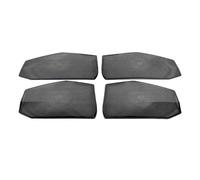 Pour VW Pour Touareg CR7 2017-2019 Haut-parleur Porte Voiture Couvercle Haut-parleur Chromé Garniture Cadre Autocollant Intérieur Intérieur Automobile(Shape A)