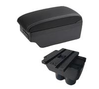 Pour VW Pour Touran Pour Caddy Boîte D'accoudoir De Voiture Boîte De Rangement De Console Centrale Centrale Avec Interface USB CFCPKOYOZD(C3 white line 7USB)