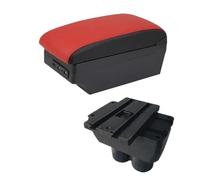 Pour VW Pour Touran Pour Caddy Boîte D'accoudoir De Voiture Boîte De Rangement De Console Centrale Centrale Avec Interface USB CFCPKOYOZD(C5 black border 7USB)