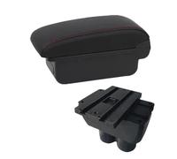 Pour VW Pour Touran Pour Caddy Boîte D'accoudoir De Voiture Boîte De Rangement De Console Centrale Centrale Avec Interface USB CFCPKOYOZD(A1 red line No USB)