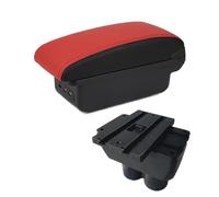 Pour VW Pour Touran Pour Caddy Console Centrale Repose-coude Magasin Central Boîte De Contenu Avec Interface USB Boîte Accoudoir Voiture(B5 black border 3USB)