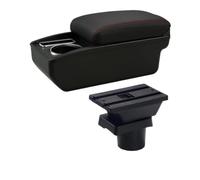 Pour VW Pour UP Boîte D'accoudoir Voiture Console Centrale Support Coude Boîtier De Rangement Pièces Automobiles(A1 Red Line No USB)