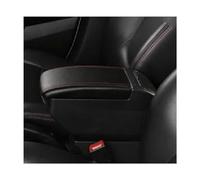 Pour VW Pour Vento Pour Polo V 2009-2020 Boîte D'accoudoir De Voiture Console Centrale Accessoires De Rangement Avec USB BLNETU(H Black Red 4 USB)
