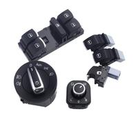 pour VW Tiguan Golf et Jetta MK5 2004-2015 5ND941431B Interrupteur de phares Bouton-Poussoir de rétroviseur latéral Interrupteur Principal de lève-vitre (C Set)