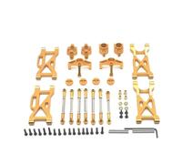 Pour WLtoys 104001 104002 1/10 Coupelle Direction Avant Métal Roue Arrière Siège C Tige Traction Pour Kit Bras Oscillant Pièces Mise Niveau Pour Voiture RC Pièces Voitures RC(Yellow)