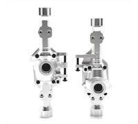 Pour WLtoys 104006 104010 104020 104026 Pièces De Rechange Métalliques Pour Renforts De Châssis Coques D'essieux Avant Arrière Pour Voitures Télécommandées RC Essieu(Silver)