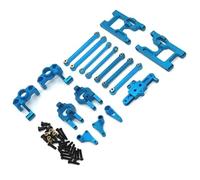 Pour WLtoys 124006 12427 12427 12428 1/12 Bras Oscillant C Siège Coupelle Direction Bras Servo Tige Support Kit Pièces Voiture RC Accessoires Remplacement Accessoires voitures RC(Blue)