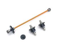 Pour WLtoys 124016 124017 124018 124019 1/12 Arbre Transmission Central Métal Ensemble Différentiel Pignon Moteur 27 Dents Pièces Voiture Radiocommandée Arbre Transmission(Yellow)