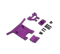 Pour Wltoys 124016 124019 Pare-chocs Avant En Alliage D'aluminium Voiture Télécommandée Pièces De Rechange Accessoires Réparation Et Mise À Niveau Pour Buggy Pare-chocs Pièces(Purple)