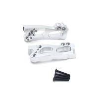 Pour Wltoys 12423 12427 12428 12429 RC Voiture Télécommande Support Commande Gauche/Droite Suspension Arrière Châssis Métal Pièces Mise À Niveau Accessoires Parti RC(Silver)