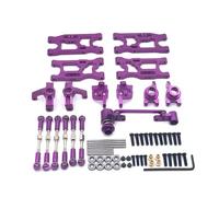 Pour WLtoys 14400001-02 144010 124016 124017 124018 124019 Pour Rlaarlo AMX-12 Pour LC 1/14 1/12 Ensemble De Coupelles Direction Métal Rechange Voitures Télécommandées RC Coupelle Direction(Purple)