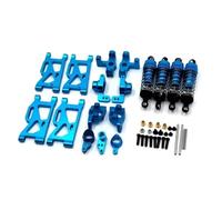 Pour Wltoys 144001 1:14 Direction Métal Bras Oscillant Base C Moyeu Arrière Siège Amortisseur Accessoires Voiture RC Mises Niveau Remplacements Accessoires voitures RC(Blue)