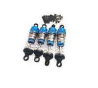 Pour Wltoys 144001 124017 124019 Amortisseurs À Huile Avant Et Arrière 4 Pièces Préremplis 500CTS Silence Accessoires PièCes Rc(Blue)