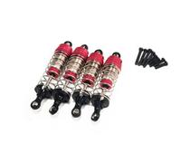 Pour Wltoys 144001 124017 124019 Amortisseurs Avant Et Arrière À Huile 4 Pièces Amortisseurs Préremplis 500CTS Silence Oil Accessoires Pièces Amortisseur Spécial RC(Red)