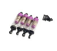 Pour Wltoys 144001 124017 124019 Amortisseurs Avant Et Arrière À Huile 4 Pièces Amortisseurs Préremplis 500CTS Silence Oil Accessoires Pièces Amortisseur Spécial RC(Purple)