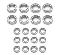pour Wltoys 144001 144002 124016-124019 Rc Car 20 Pièces Kit Roulements À Billes Vitesse Performances Lisses Mise Niveau Modifier Les Accessoires Remplacement Accessoires Rc