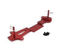 pour Wltoys 144001 144002 144010 144016 144018 pour RIaarIo 1/14 RC Pièces De Mise À Niveau Voiture Plaque Deuxième Plancher en Métal avec Poteau Montage Carrosserie Accessoires RC(Red)