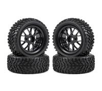 pour Wltoys 144001 pour Tamiya pour MJX pour Hyper Go 14210 pour Buggy 1/14 1/16 1/10 1.9 Pouces 76mm Pneus Tout pour Terrain Jantes 4 Pièces Voiture RC Pneu Caoutchouc RC