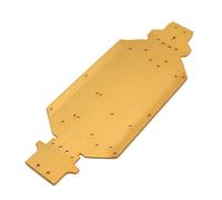 Pour Wltoys 144010 144001 144002 1/14 RC Car Parts Upgrade Metal Retrofit Base Plate Accessories Modification RC Crawlers Modèles(Yellow)