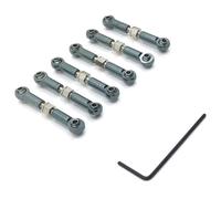 Pour Wltoys 184011 A949 A959 A969 A979 K929 1/18 Biellette Direction Métallique Biellette Servo Avant Arrière Pièces Détachées Pour Voiture RC Amélioration RC Crawlers Pièces(Titanium)