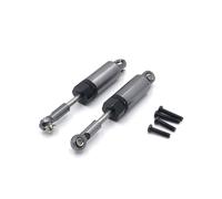 Pour WLtoys 184011 A949 A959 A969 A979 K929 Métal Mise À Niveau Réfection Des Amortisseurs Hydrauliques Avant Et Arrière Pièces De Voiture Télécommandée Pièces Rechange(Dark Grey)
